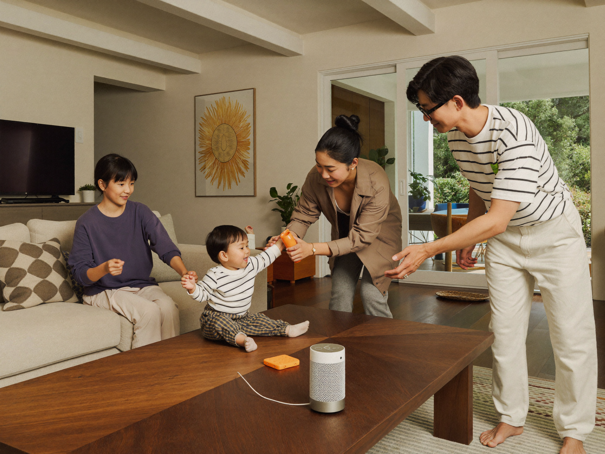 家族団らんの温かいシーン
